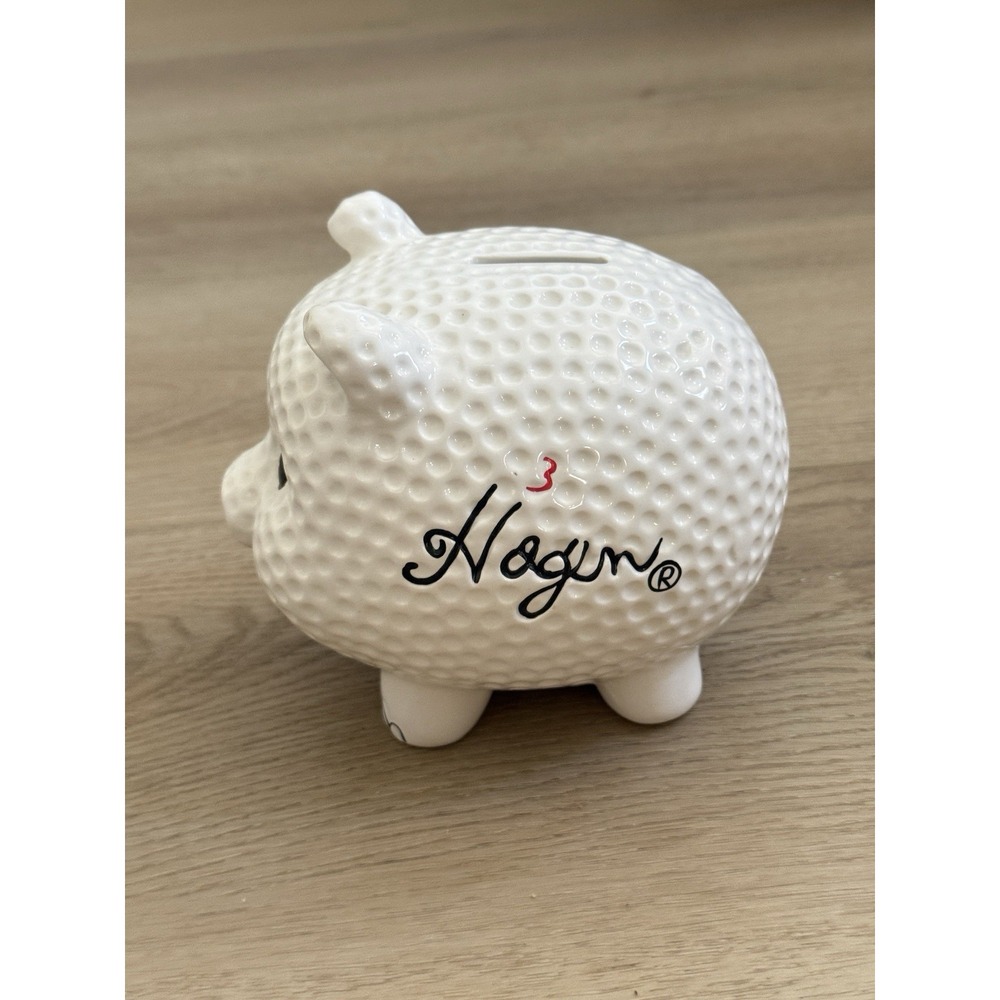 Vintage Hagen Golf Ball Piggy Bank Greens Fees Ceramic Ambiance Collection - Picture 4 of 6